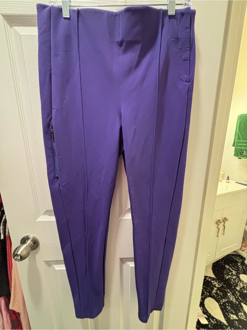 Athleta Sz 14 Glacier Snow Skinny Pant II Purple Ski Pants Water Repellent